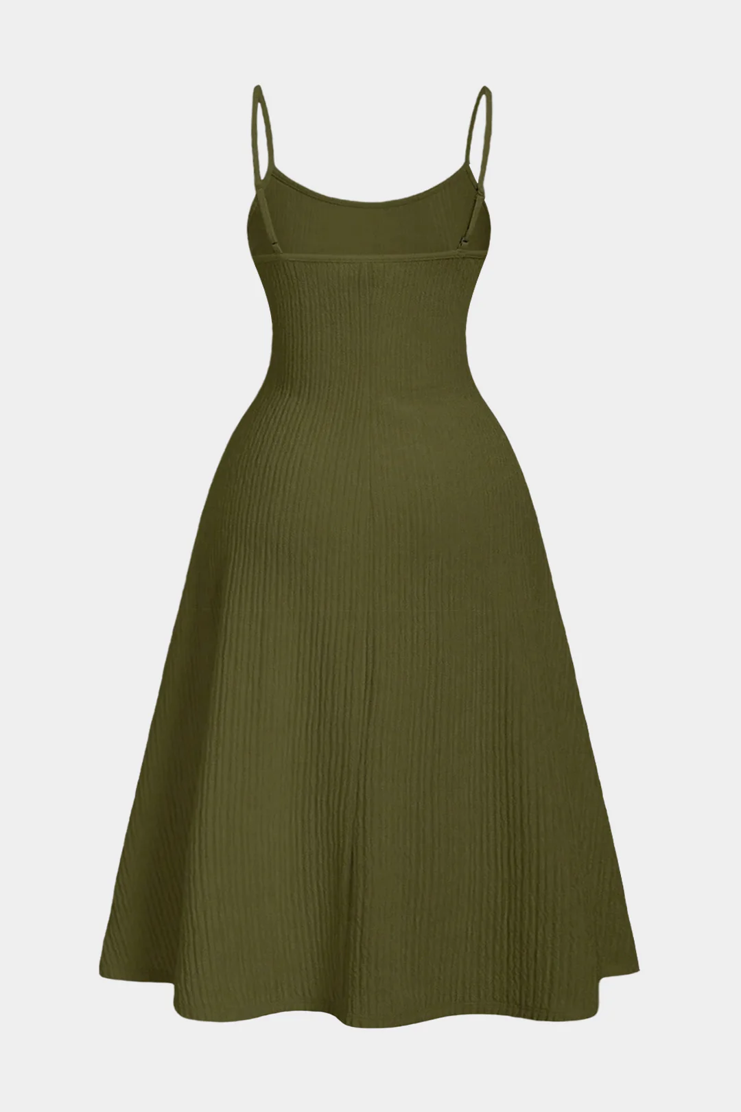 Plus Size Sleeveless Slip Midi Dress - Weenar