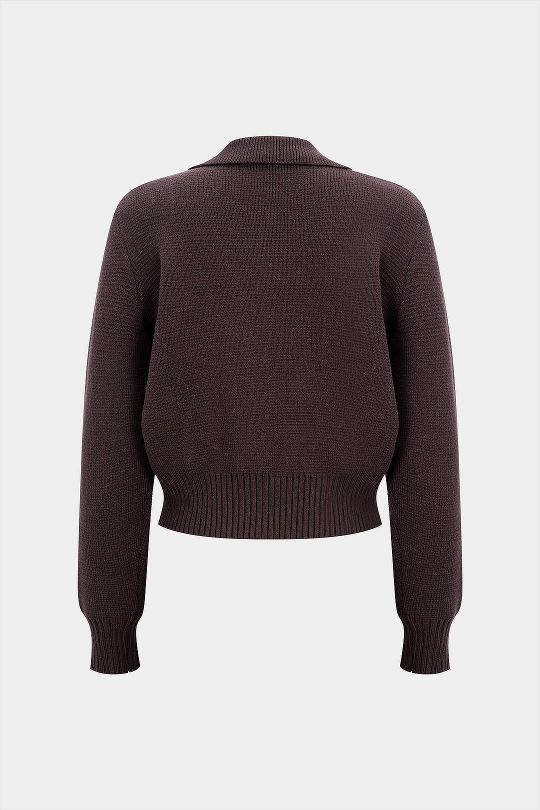 Knit Double Breasted Cardigan - Weenar