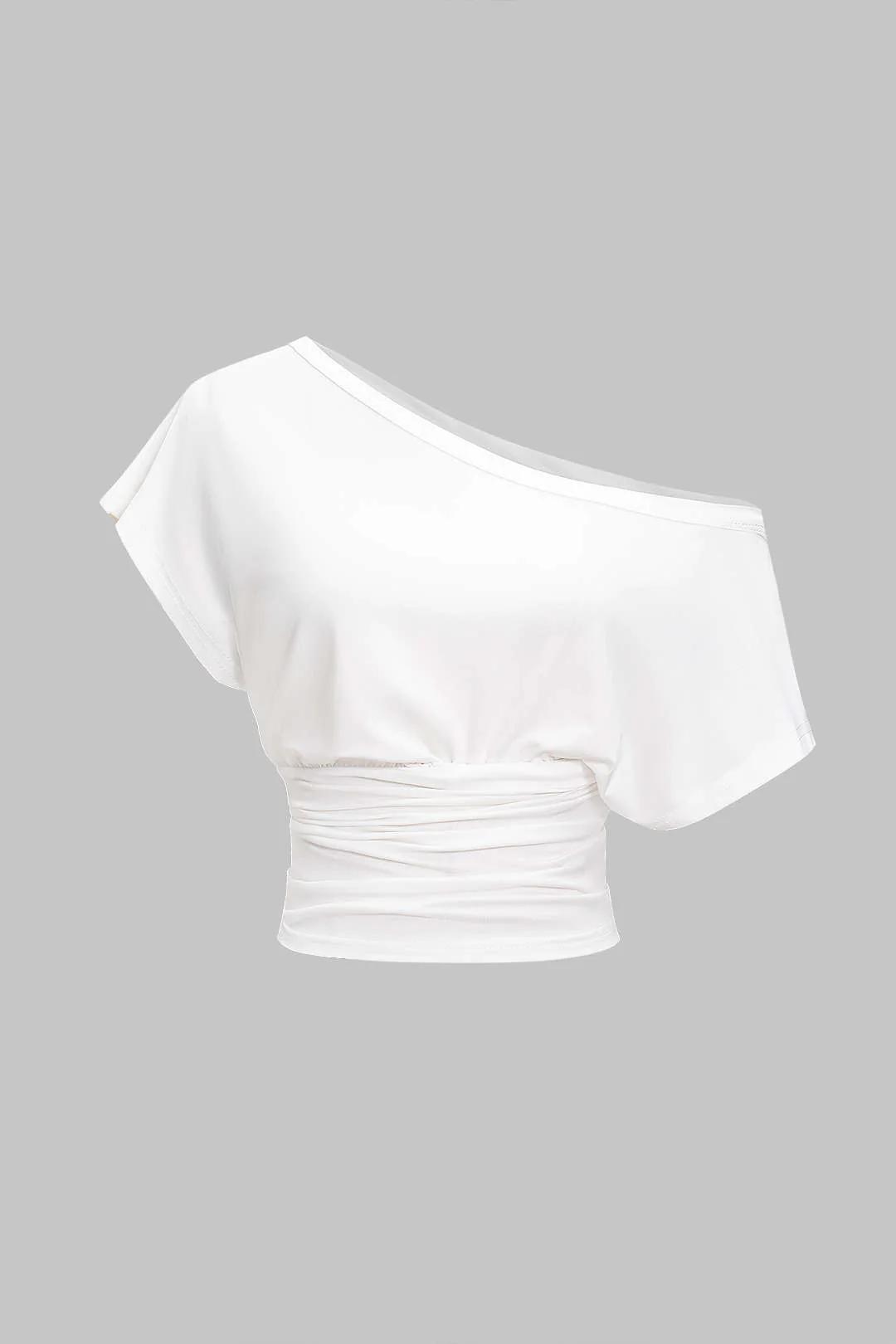 One Shoulder Short Sleeve T-Shirt - Weenar