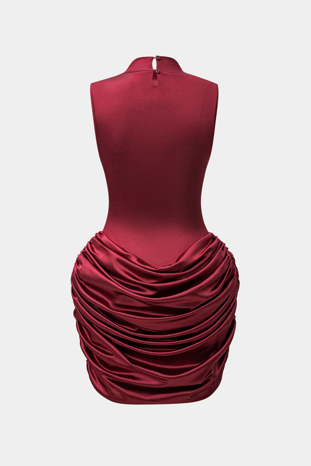 Ruched Sleeveless Mini Dress - Weenar