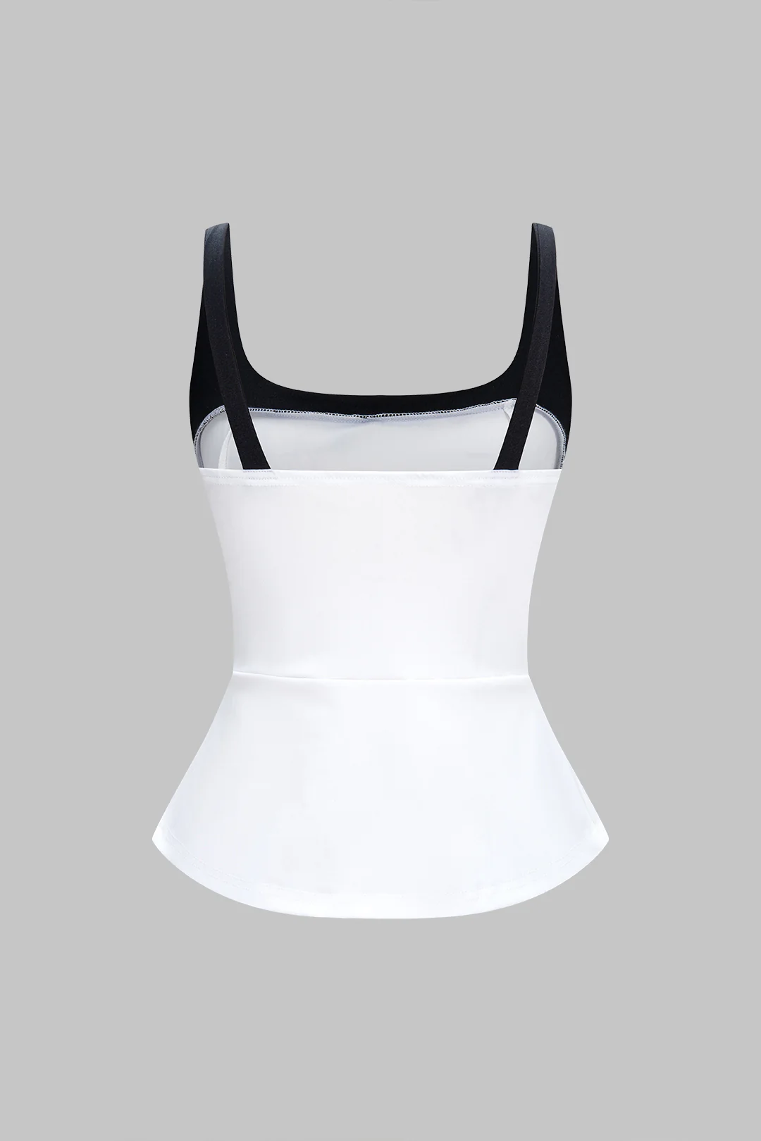 Color-Blocked U-Neck Sleeveless Cami Top - Weenar