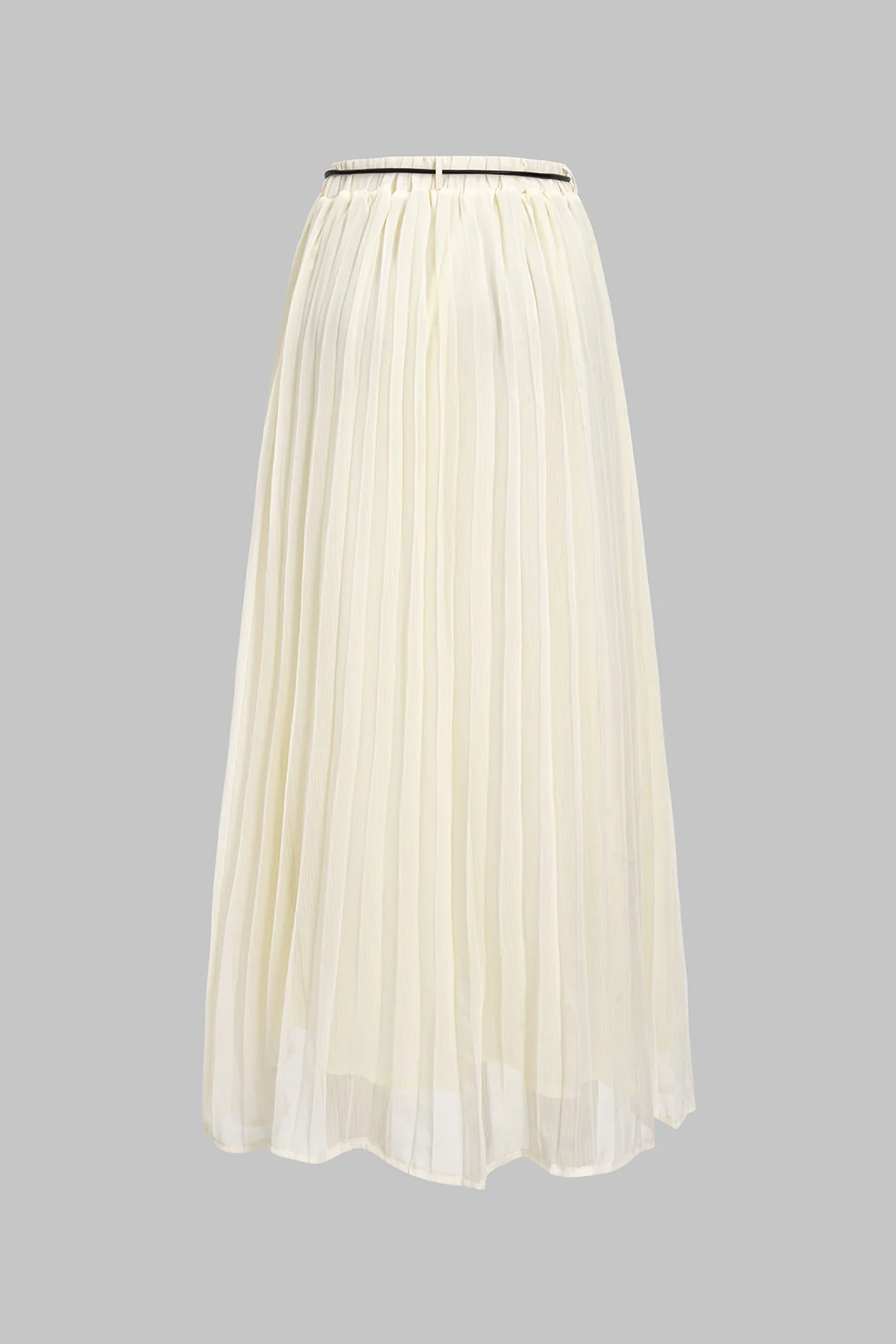 Chiffon Pleated Midi Skirt - Weenar