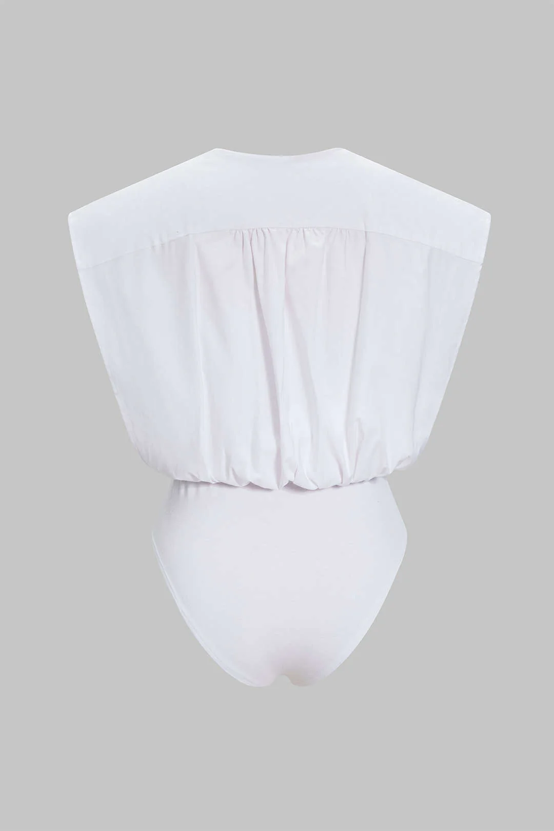 Ruched Sleeveless Bodysuit - Weenar