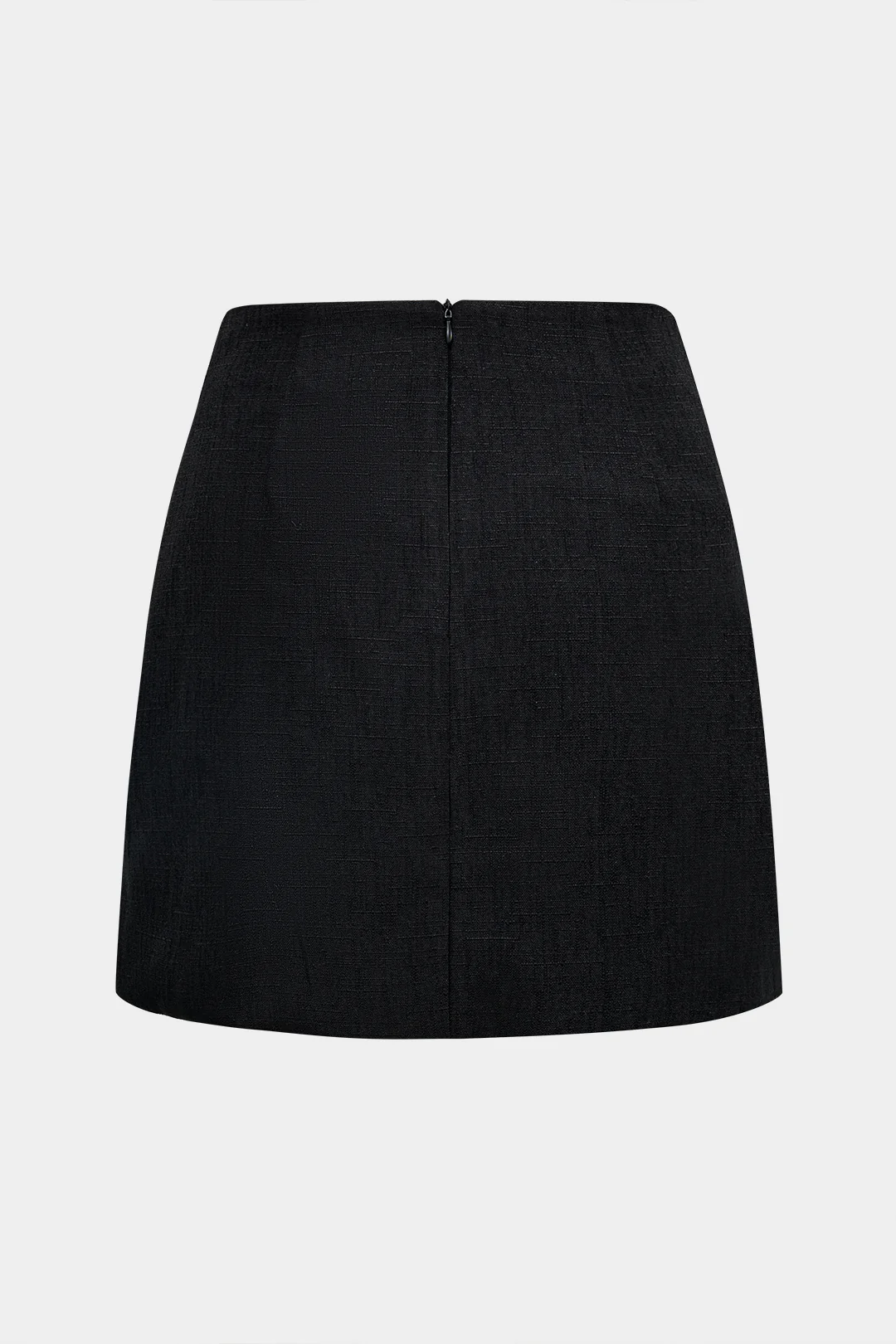 Faux Leather Button Mini Skirt - Weenar