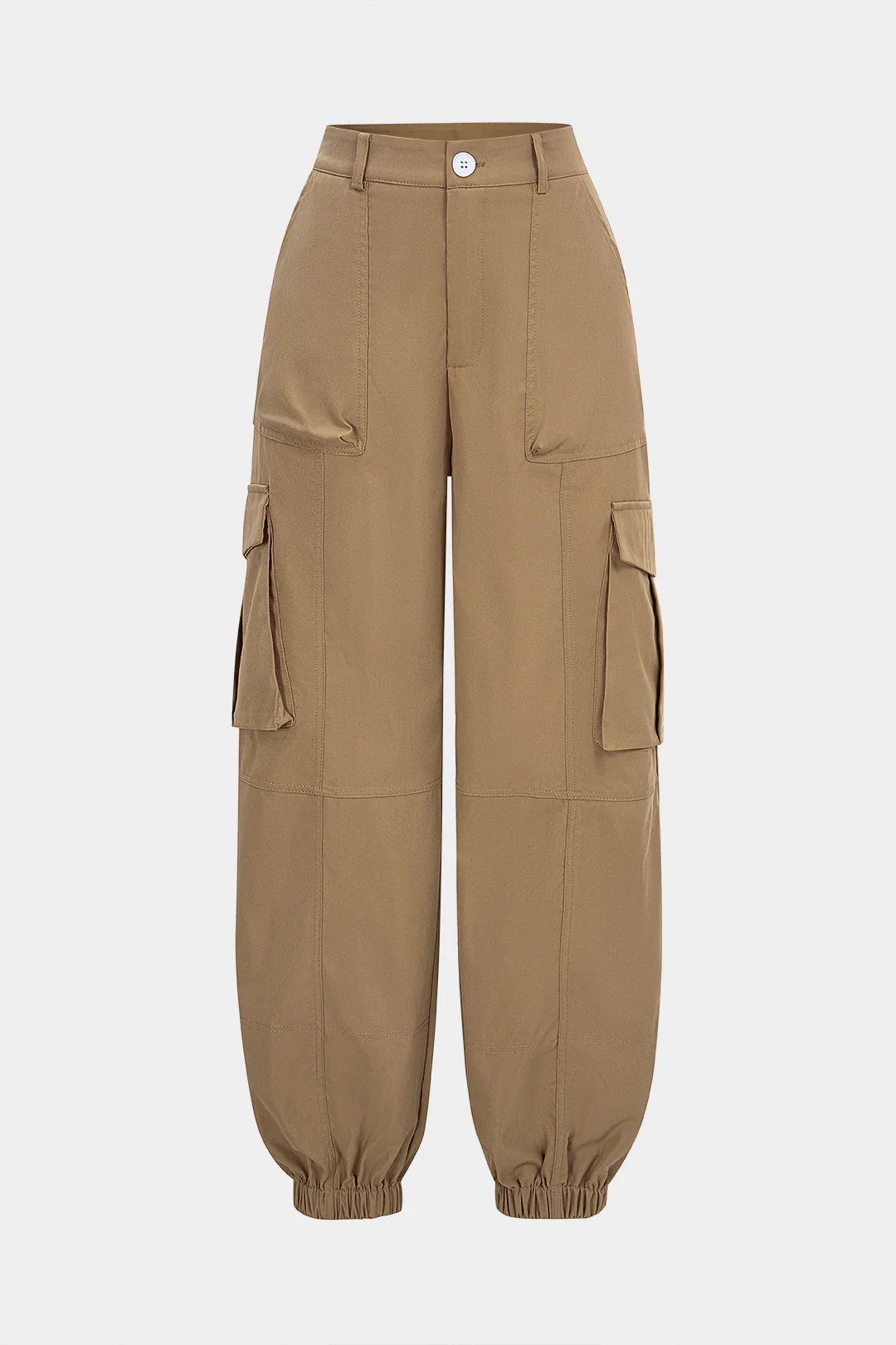 Shirred Pocket Wide-Leg Pants - Weenar