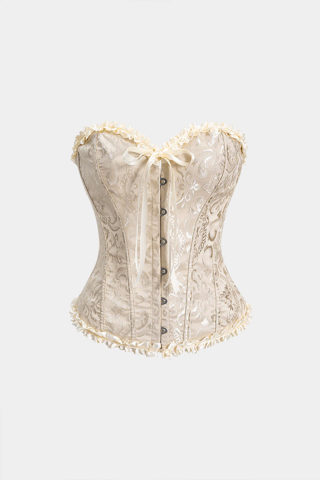 Artistic Print Corset Tie-Back Tube Top - Weenar