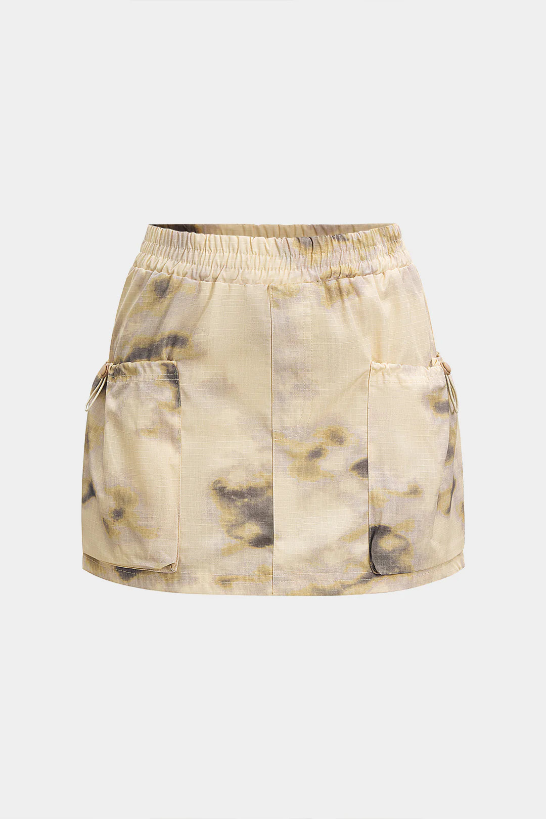 Batik Print Low Waist Mini Skirt - Weenar