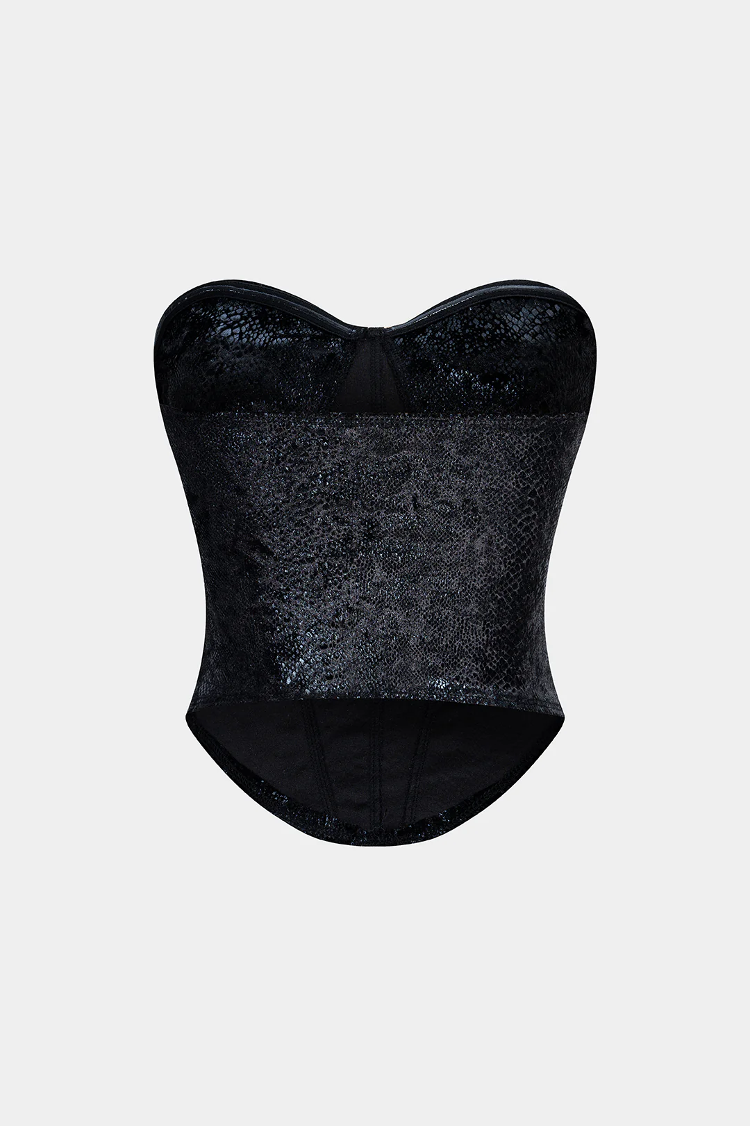 Velvet Strapless Sleeveless Chalice Tube Top - Weenar