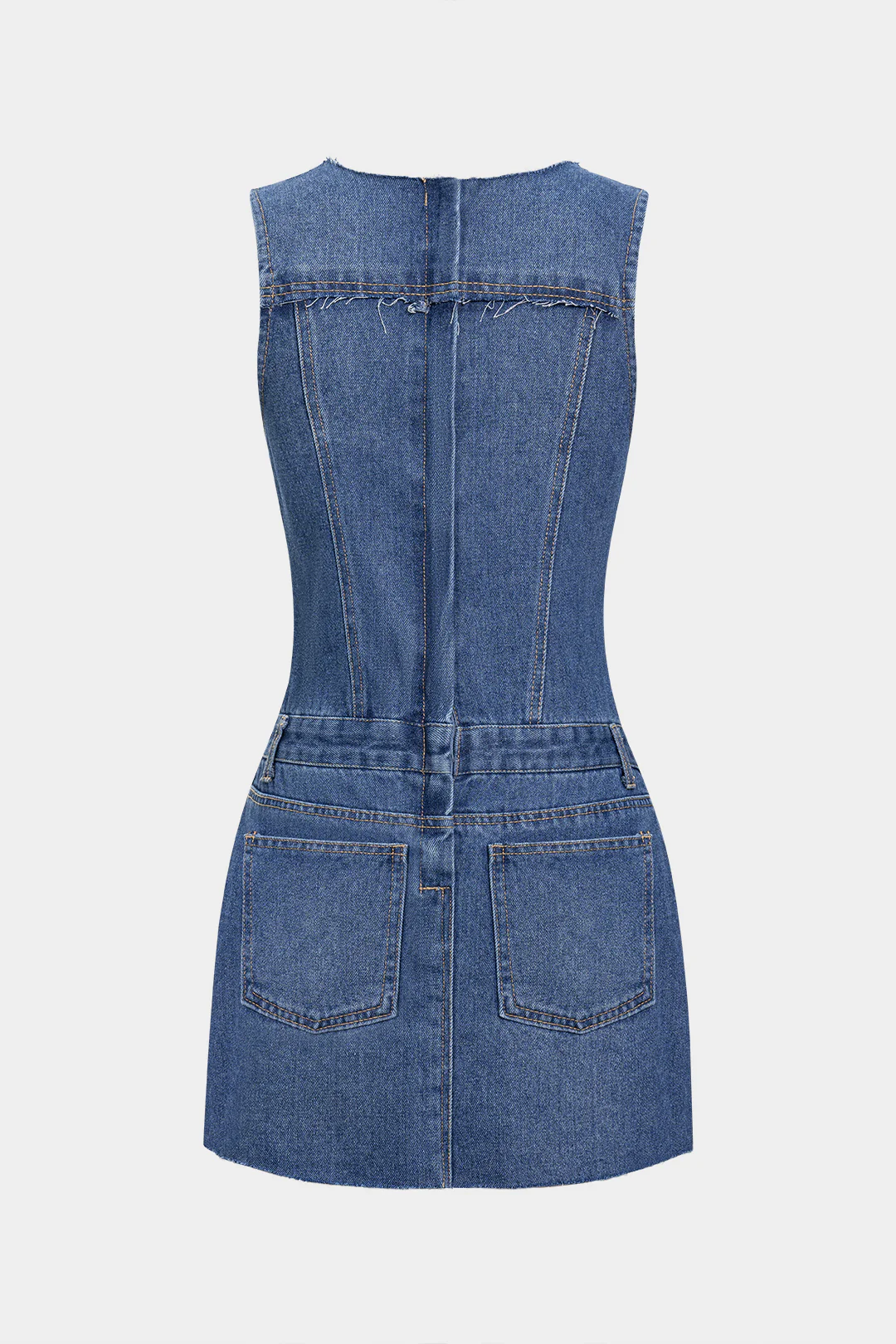 Denim Tank Sleeveless Dress - Weenar