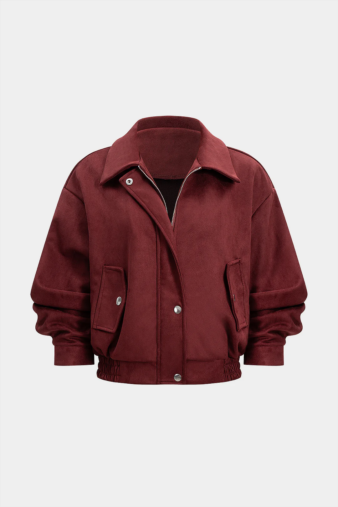 Suede Zipper Pocket Jacket - Weenar
