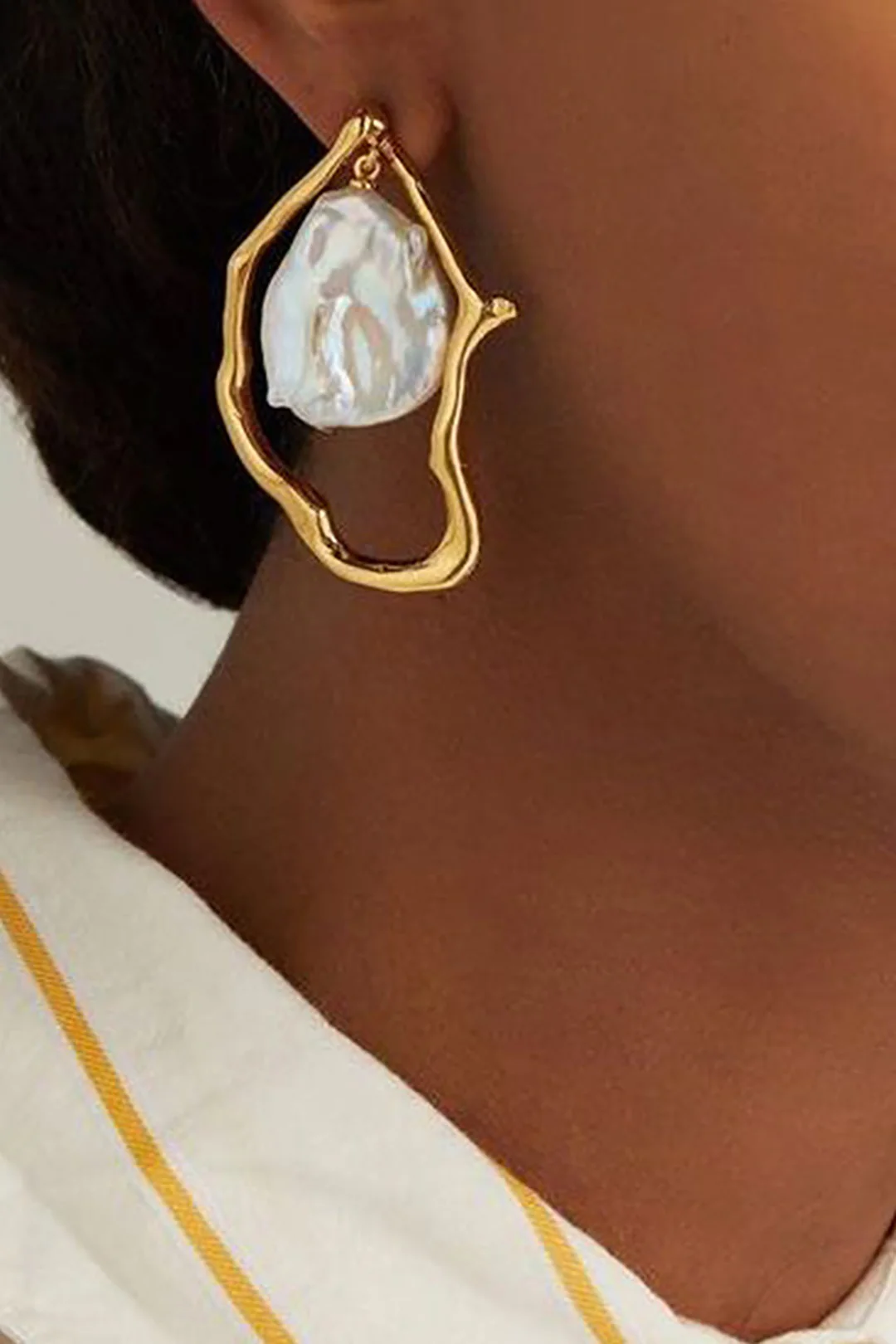 Irregular Pearl Earrings - Weenar