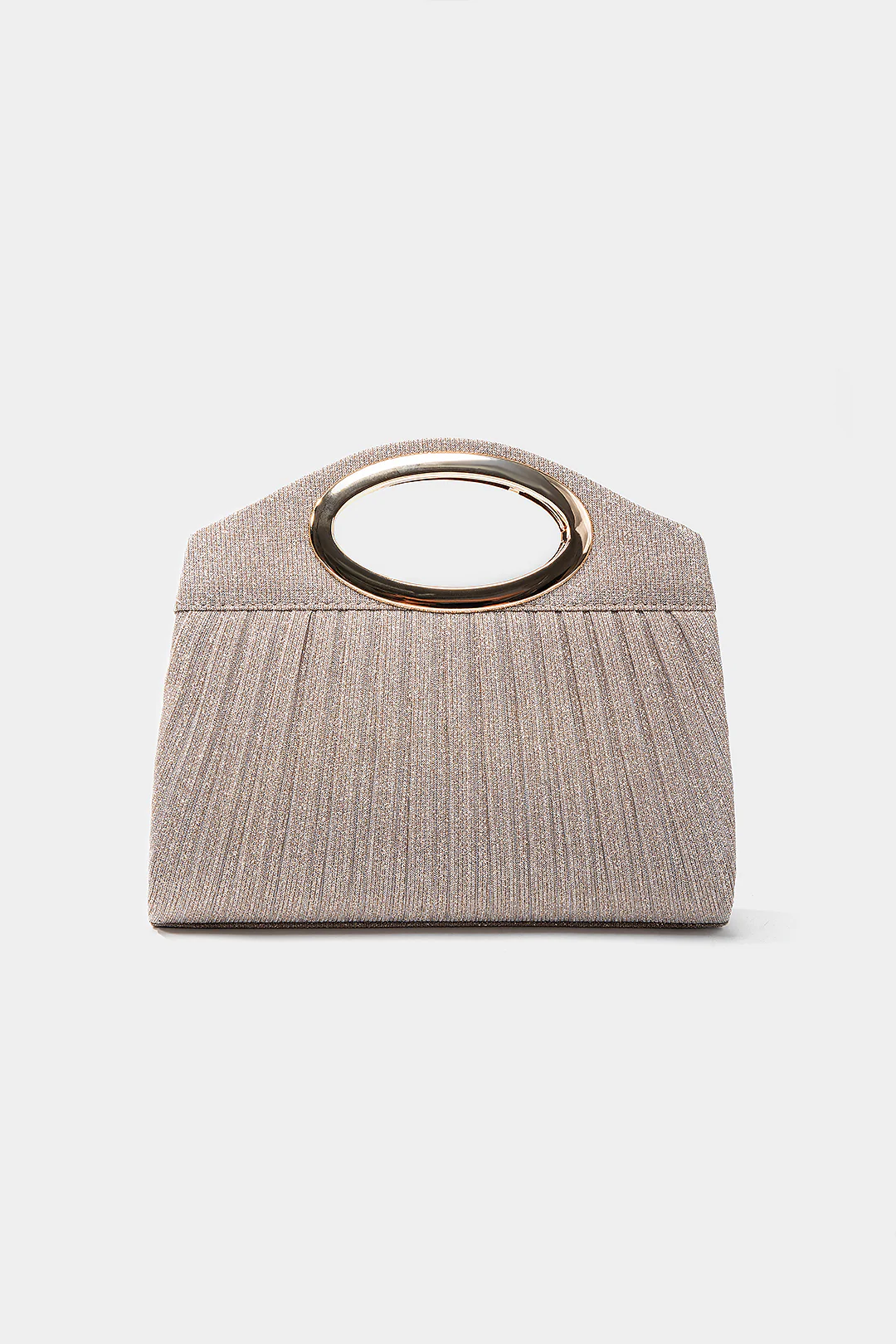 Pleated Metal Ring Tote Bag - Weenar
