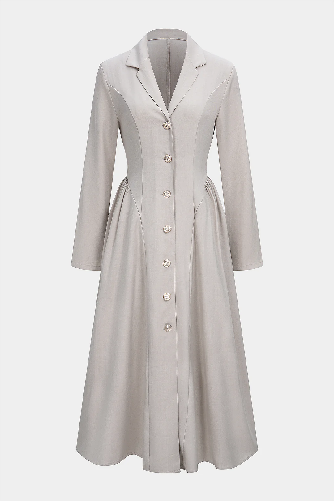 V-Neck Long Sleeve Maxi Dress - Weenar
