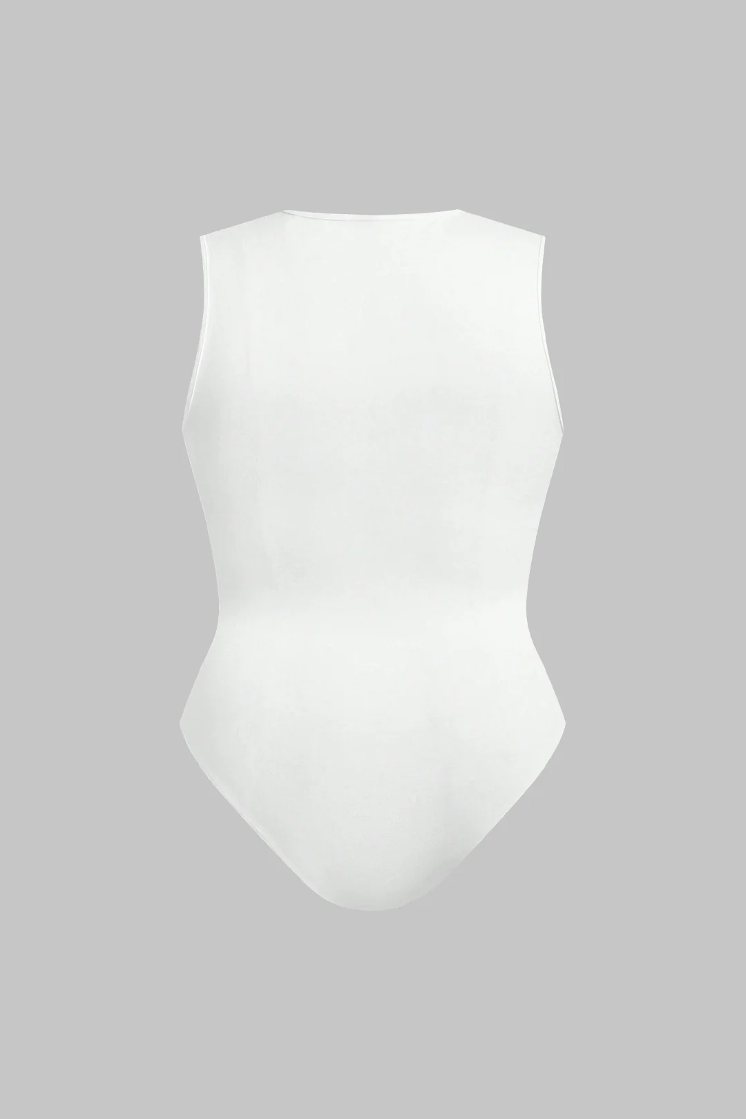 Plus Size Letter Print  Round Neck Sleeveless Bodysuit - Weenar