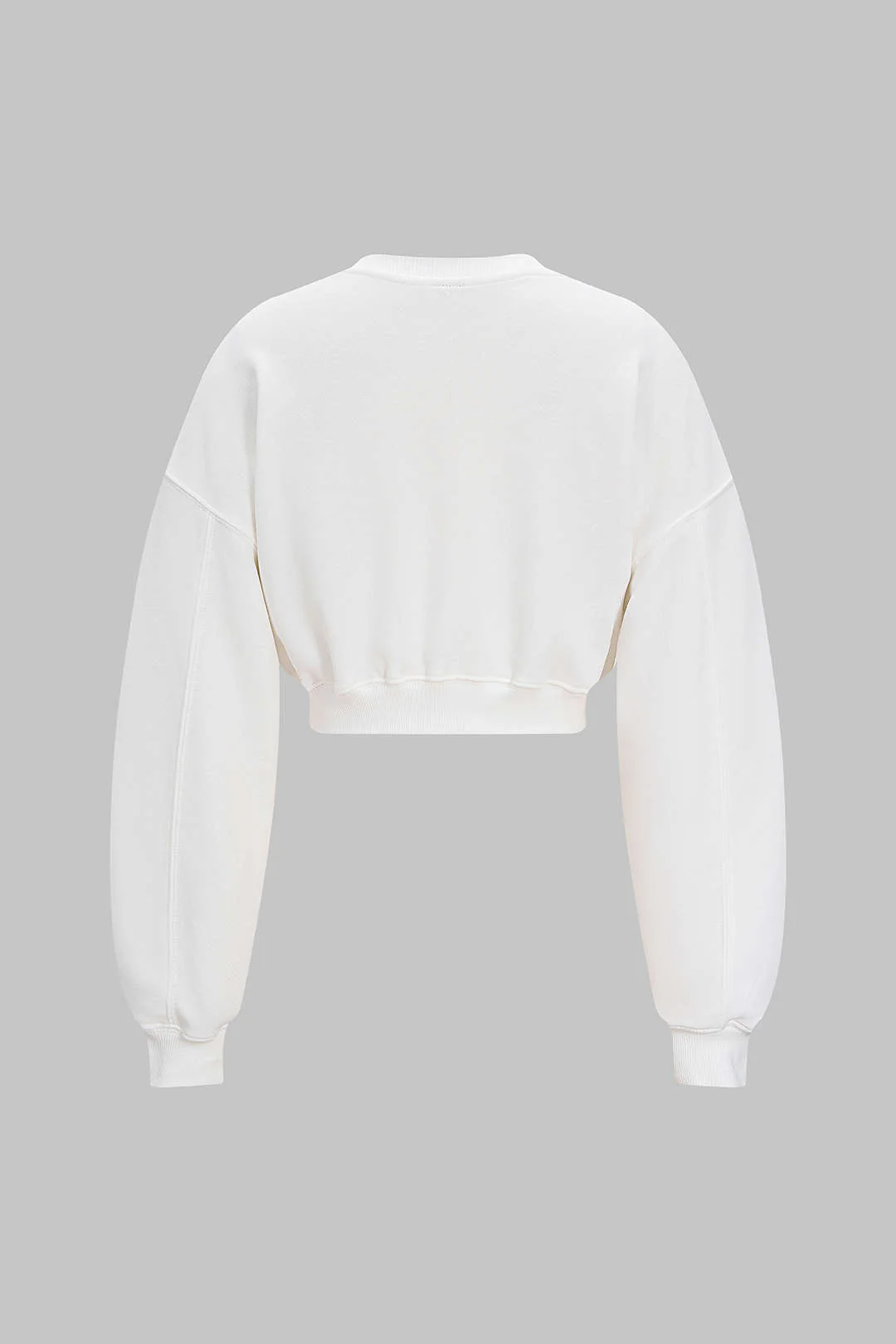 Letter Print Round Neck Long Sleeve Sweatshirt - Weenar