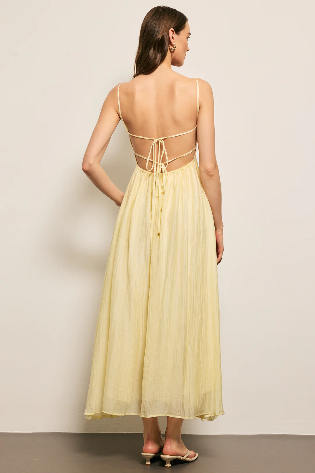 Linen Slip Sleeveless Maxi Dress - Weenar