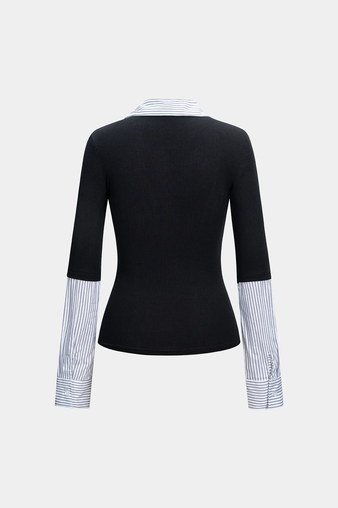 Stripes Print Long-Sleeve Shirt - Weenar