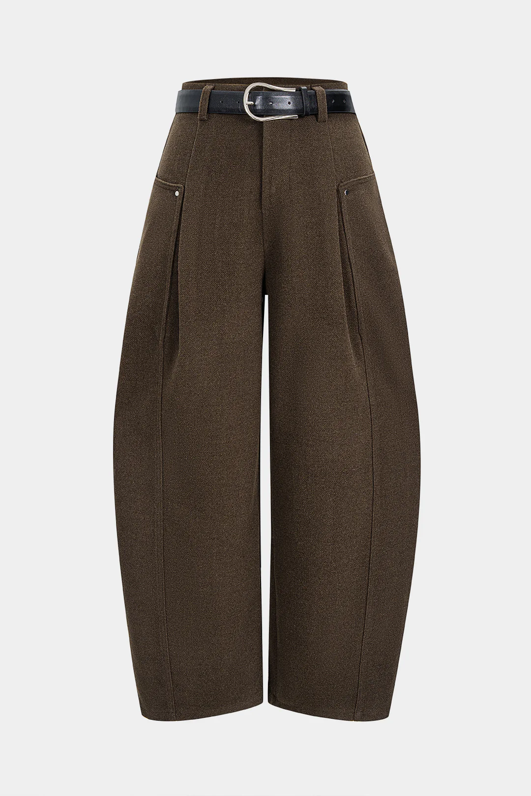 Woolen Belted Pants - Weenar