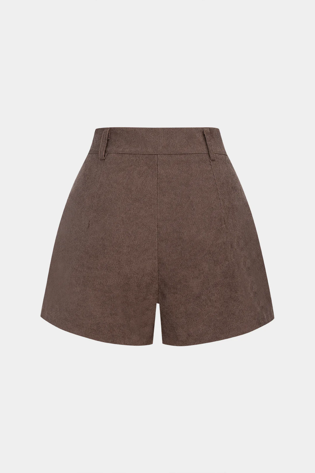 Corduroy Pleated Wide Leg Shorts - Weenar