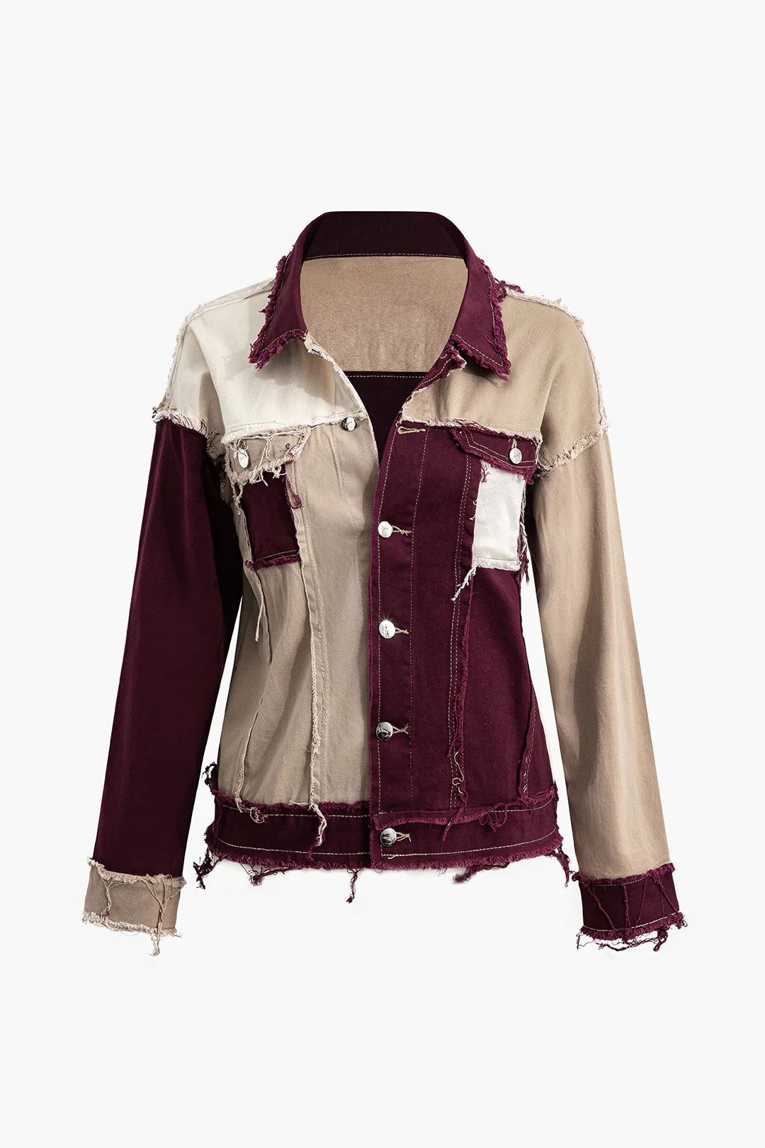 Denim Frayed Ripped Outerwear - Weenar
