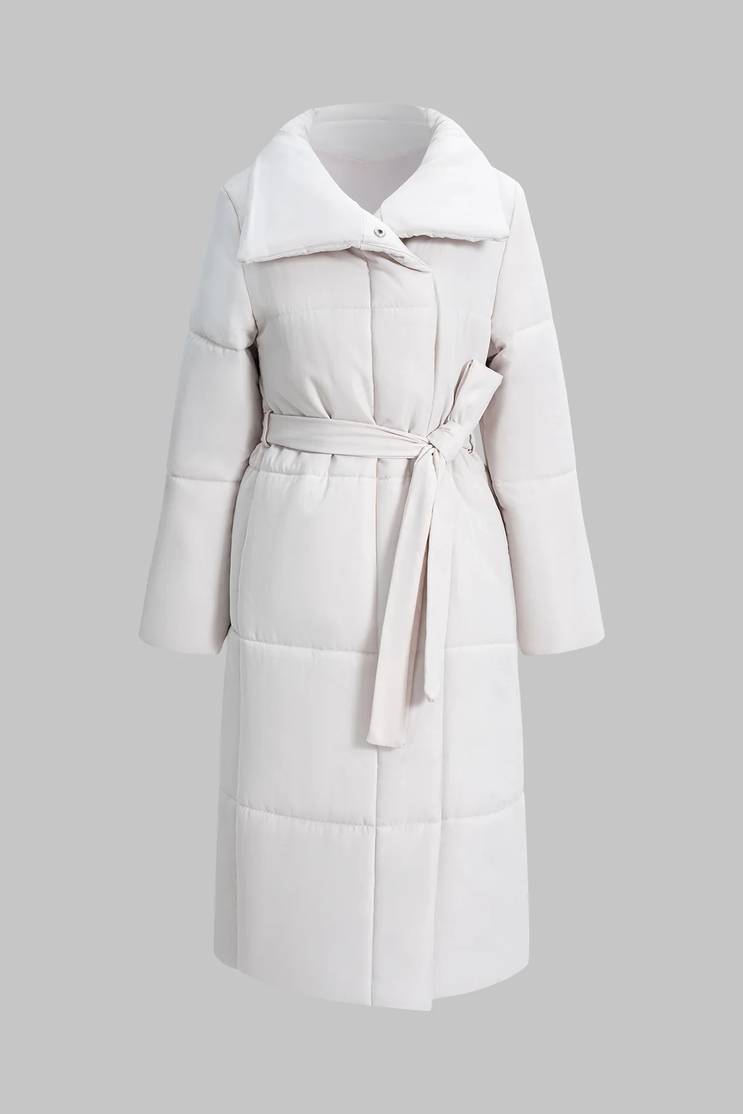 Lapel Tie-Front Coat - Weenar