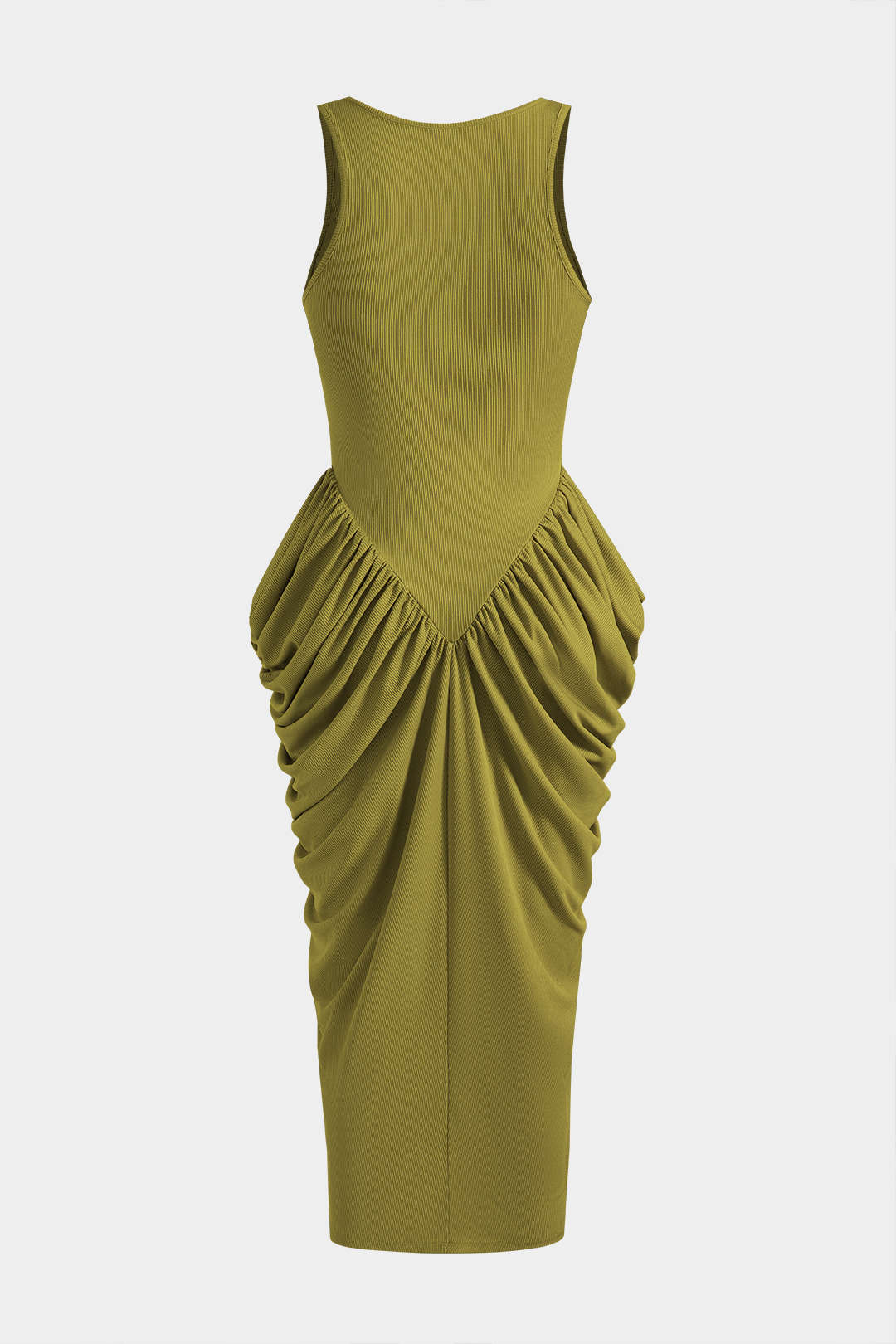 Ruched Corset Sleeveless Maxi Dress - Weenar