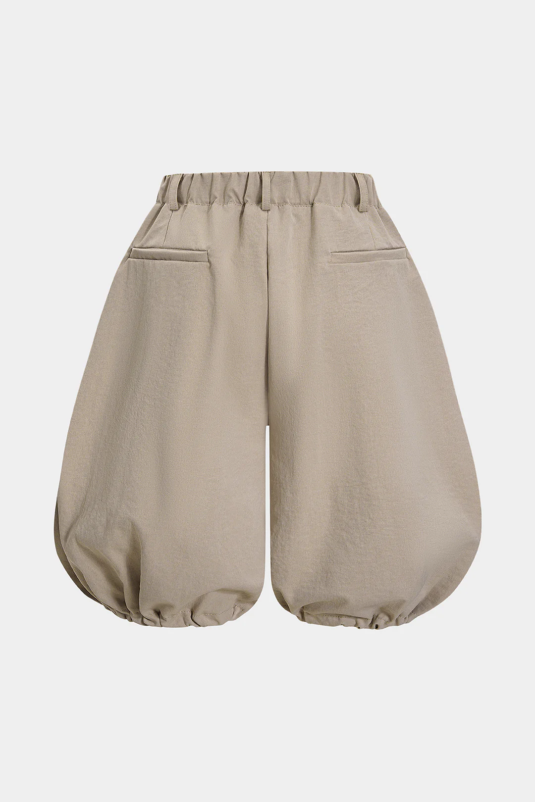 Plus Size Button Lantern Shorts - Weenar