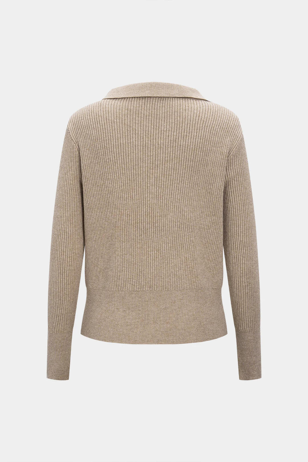 Knit Lapel Button Front Cardigan - Weenar