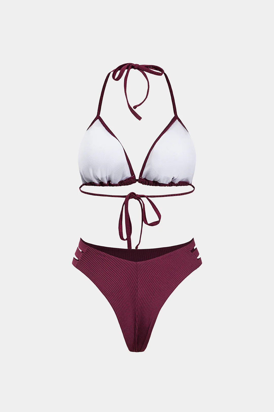 Backless Strappy Bikini Set - Weenar