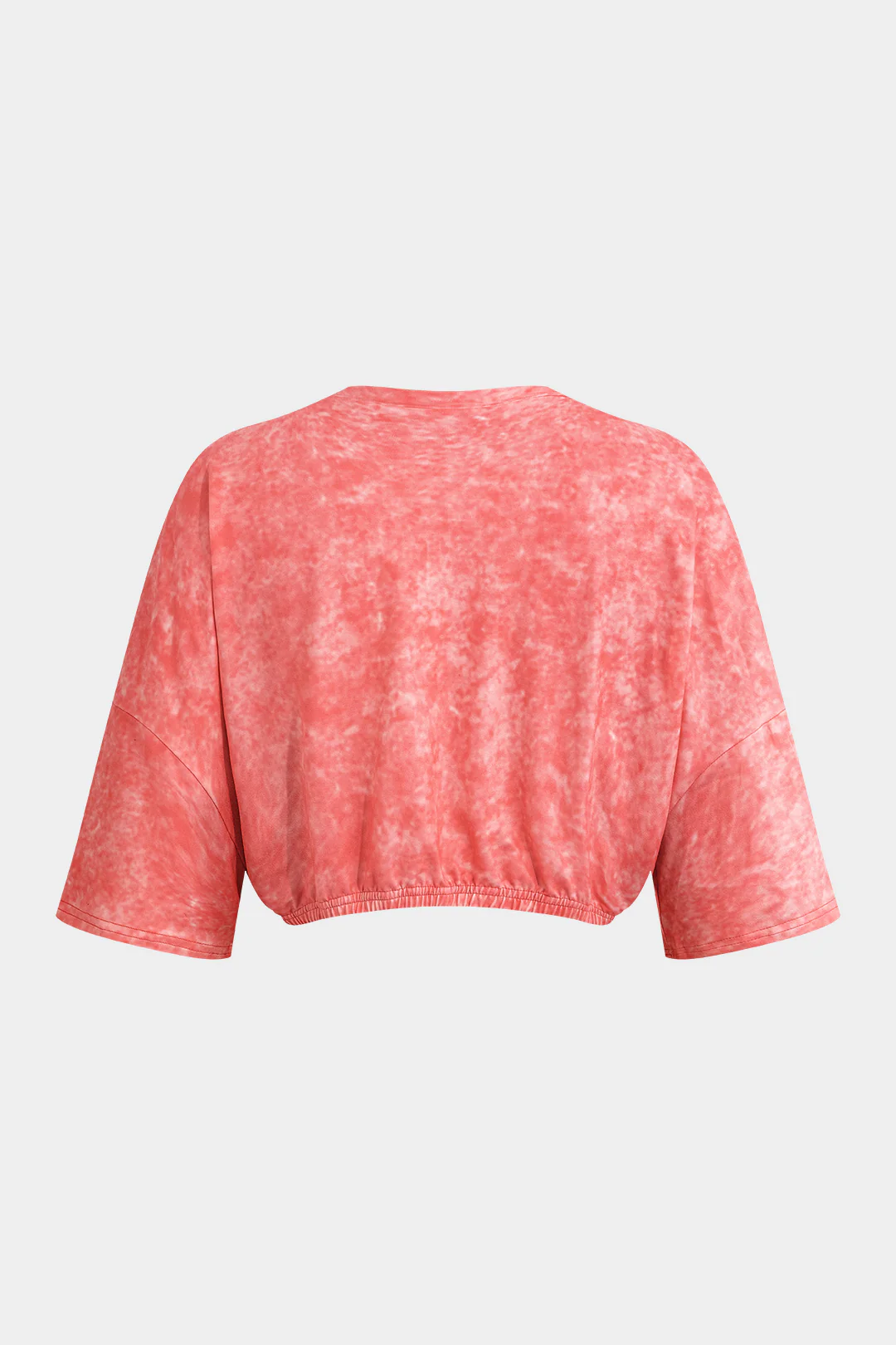Round Neck Ruched Short Sleeve T-Shirt - Weenar