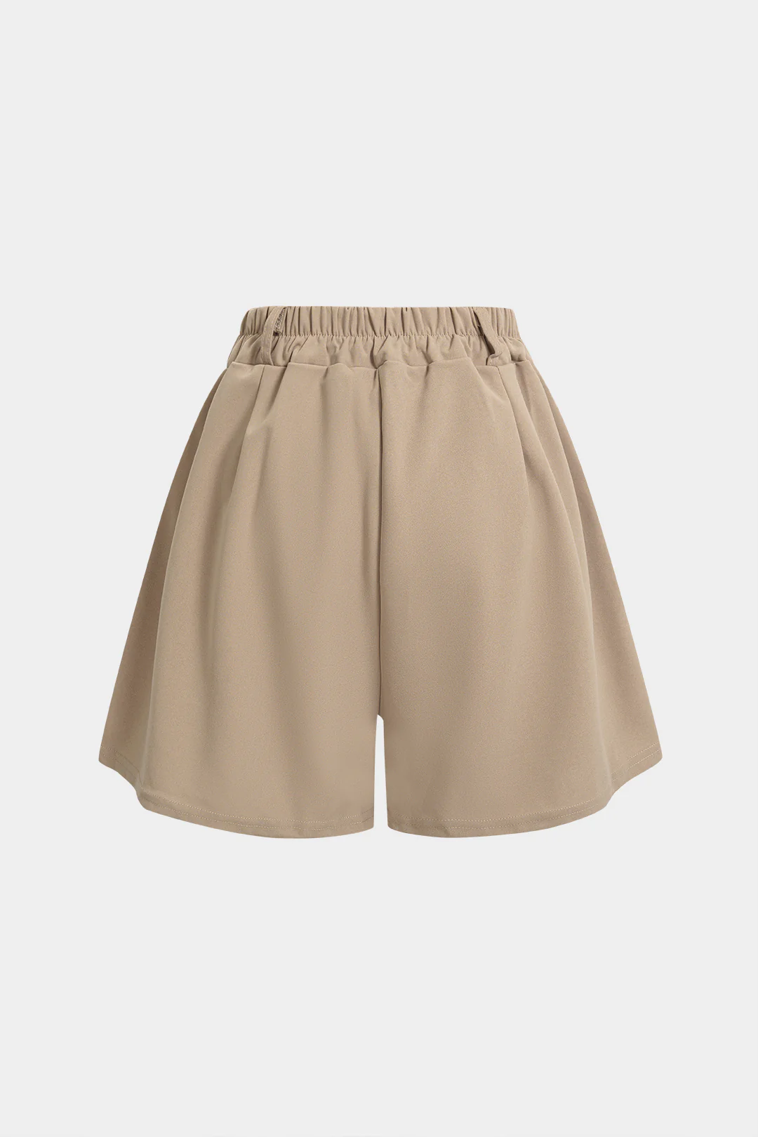 Pleated High Waist Shorts - Weenar