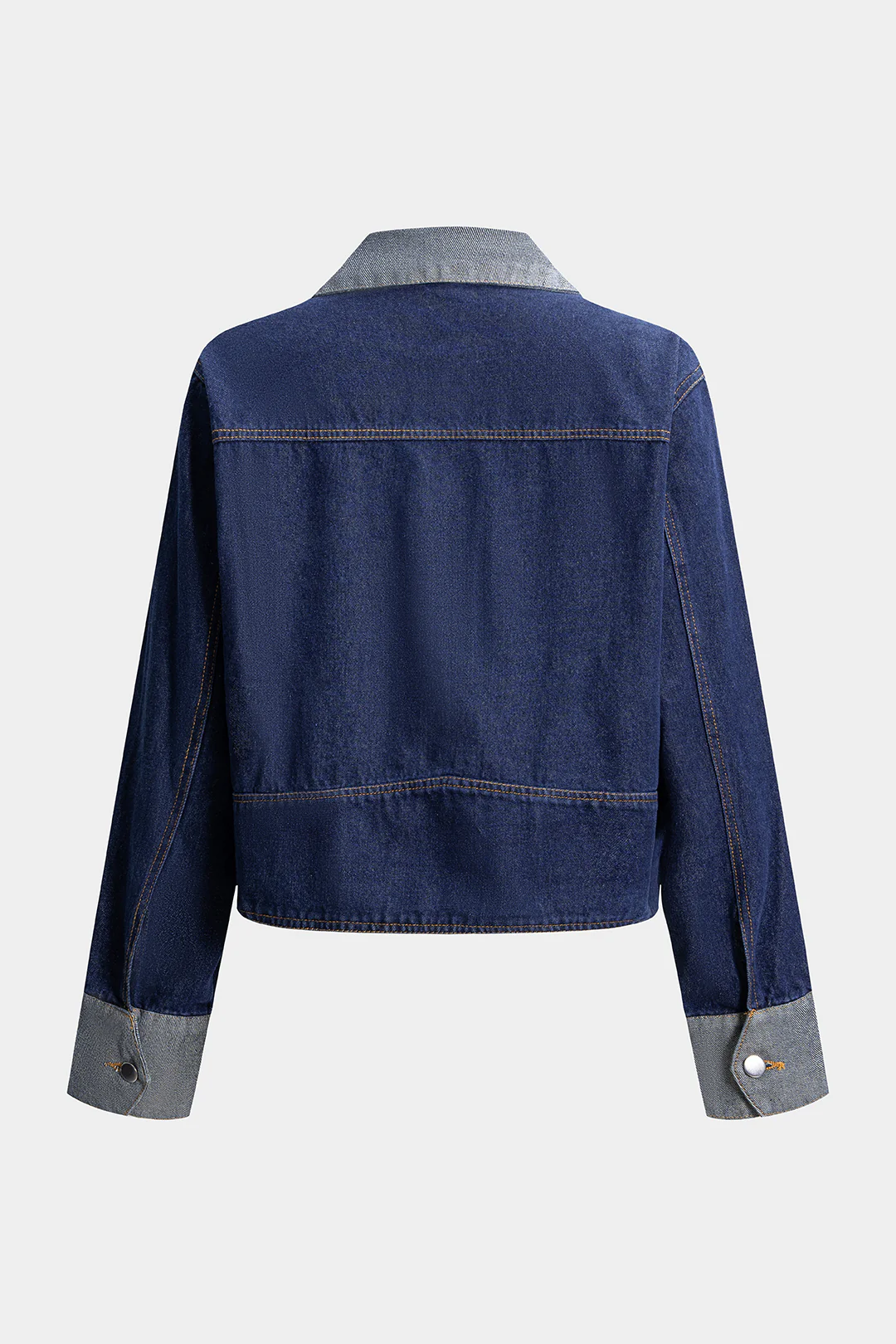 Denim Button Patchwork Outerwear - Weenar