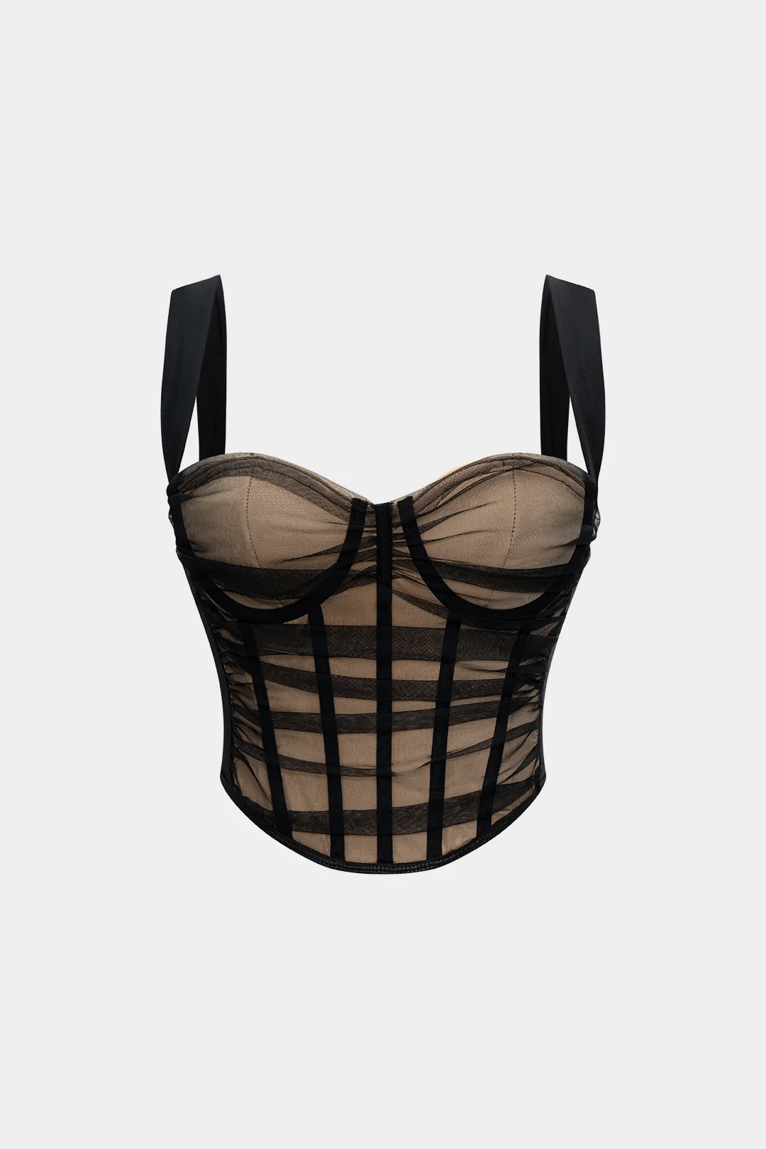Patchwork Mesh Cami Top - Weenar