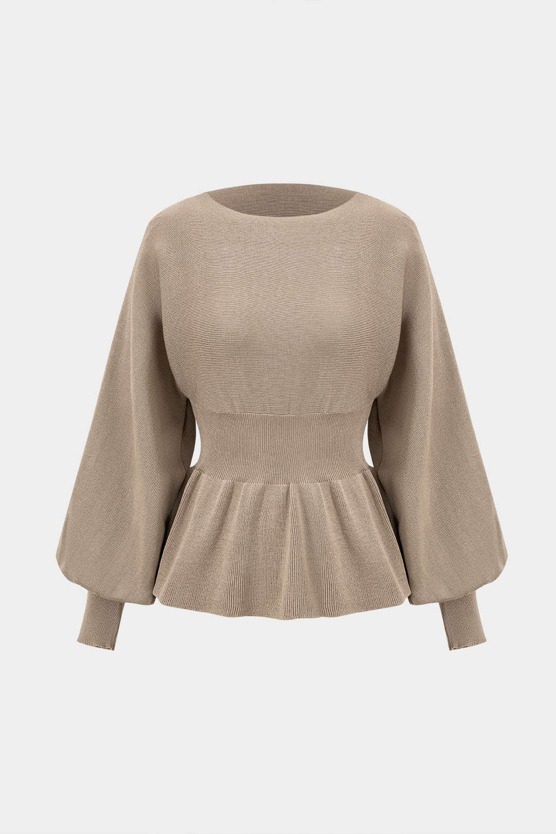 Knit Gigot Sleeve Top And Skirt Set - Weenar