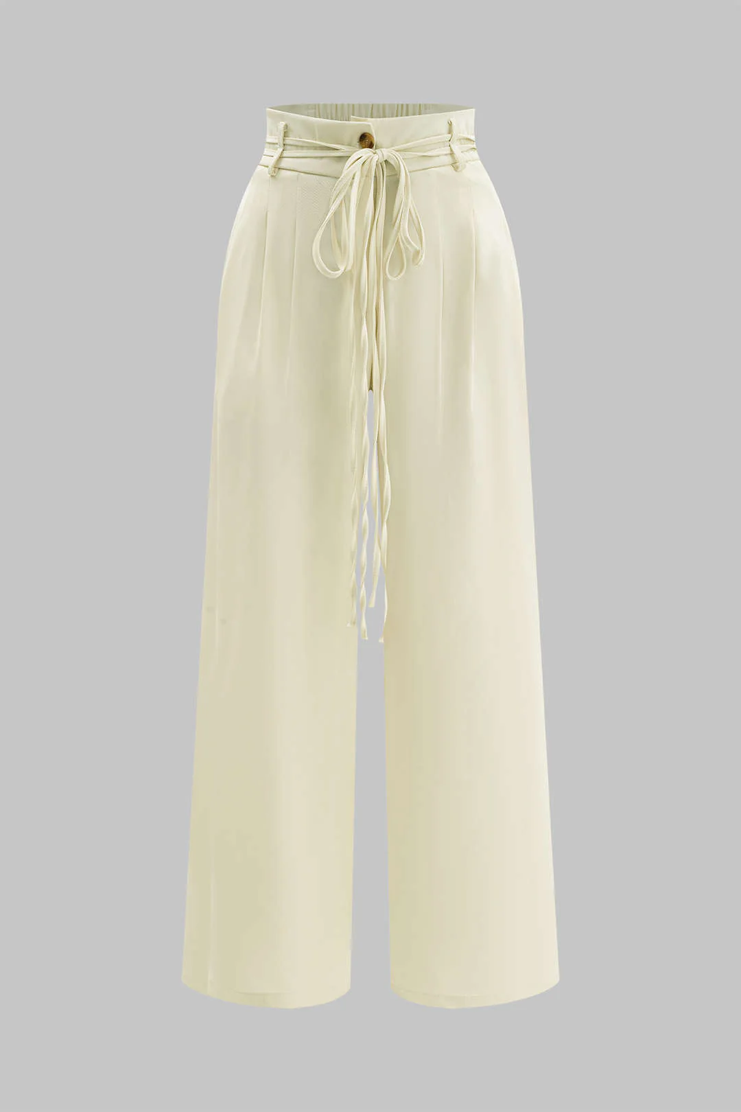High Waist Tie-Up Trousers - Weenar