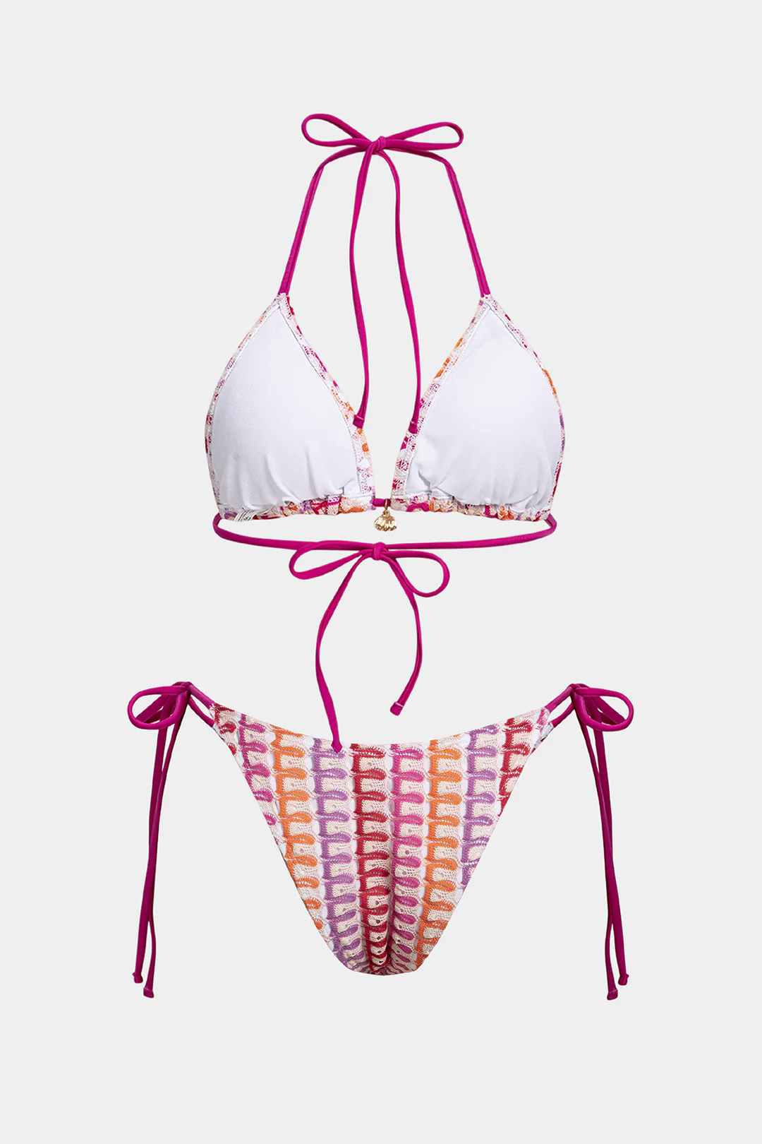 Bohemian Print Halter Tie-Up Bikini Set - Weenar
