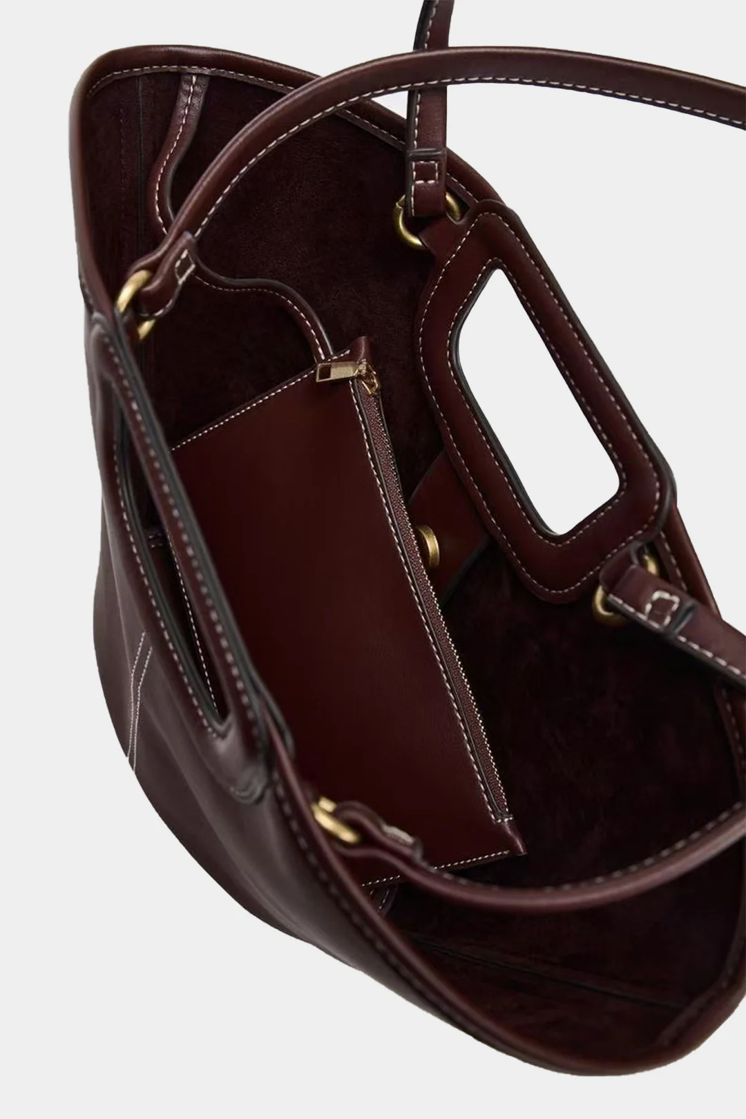 Faux Leather Cross-Body Bag - Weenar