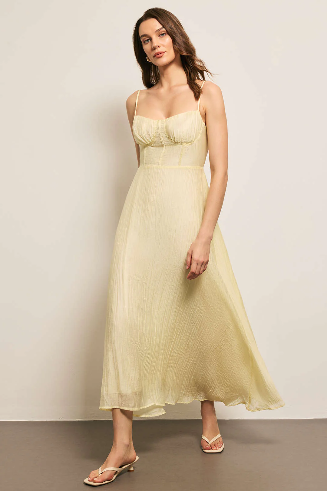 Linen Slip Sleeveless Maxi Dress - Weenar