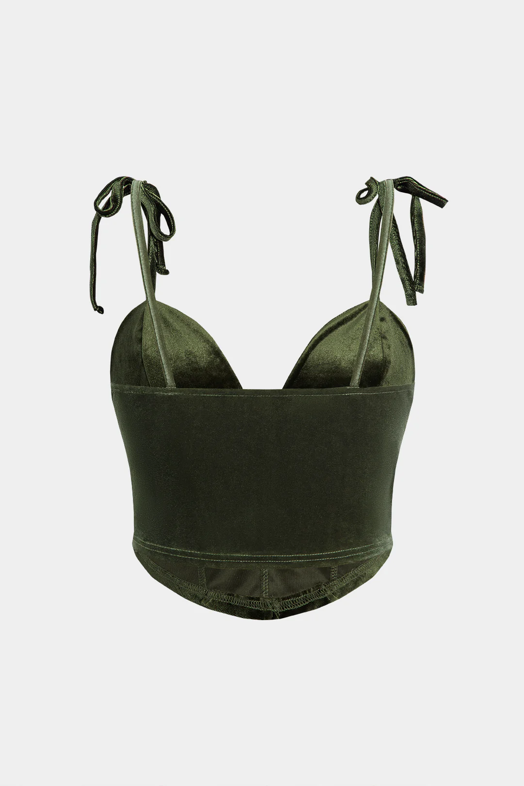 Velvet Tie Up Cami Top - Weenar