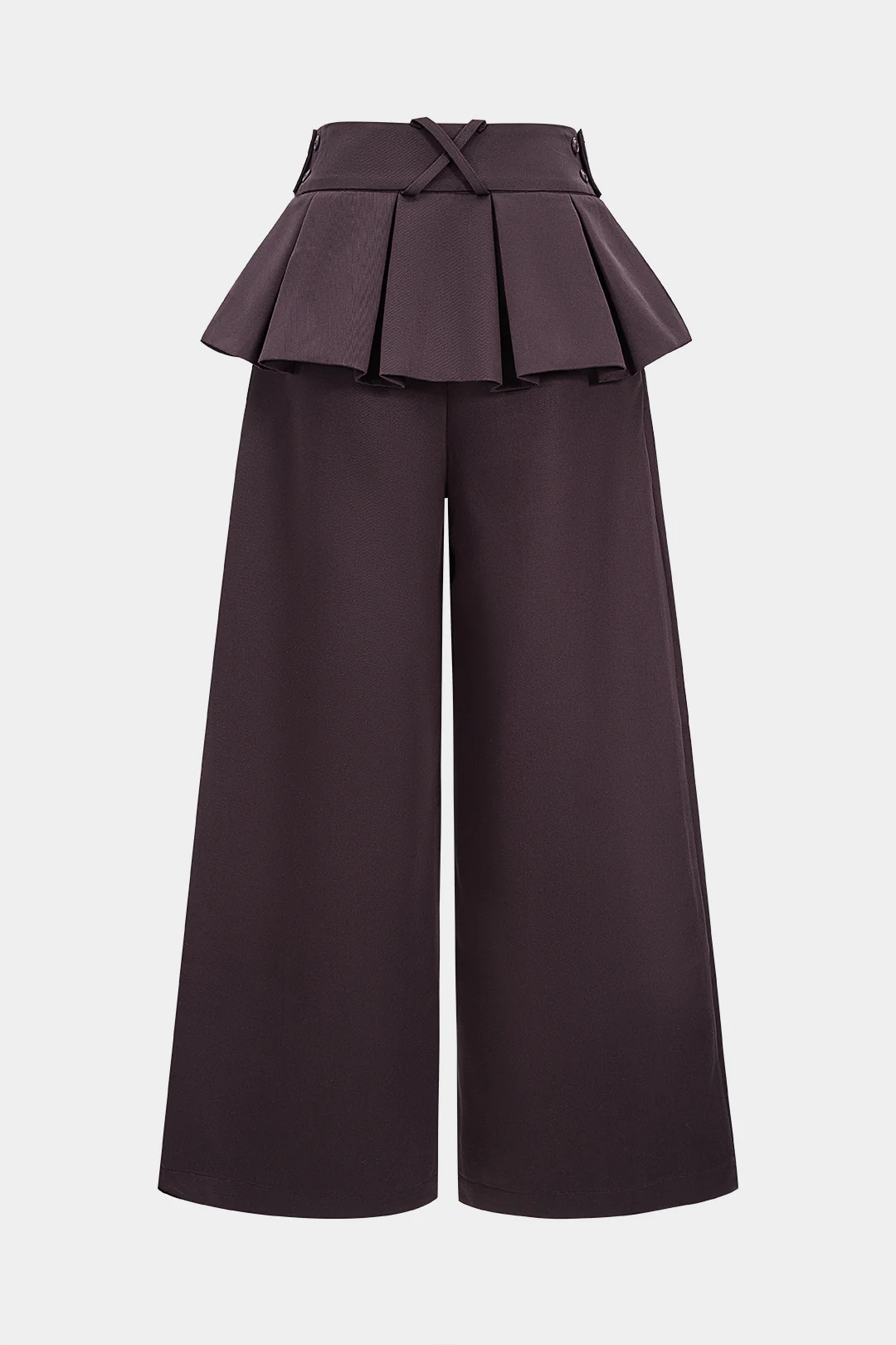 Pleated Wide Leg Trousers - Weenar
