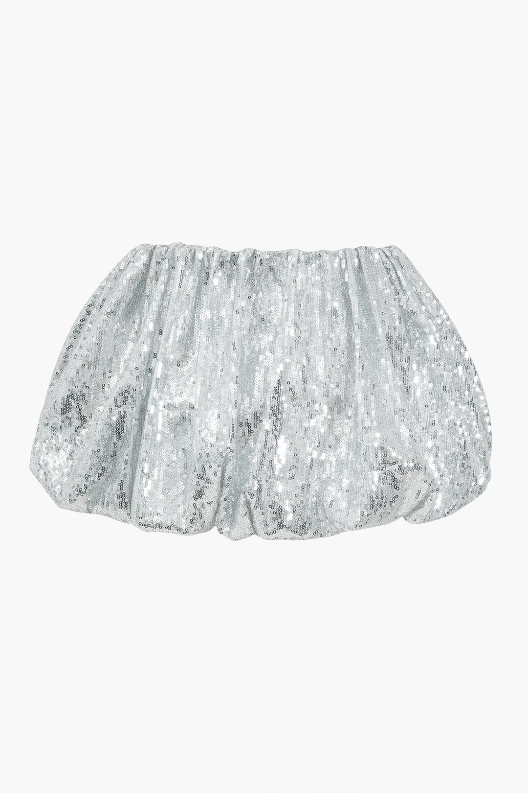 Sequin Ruched Puff Skirt - Weenar