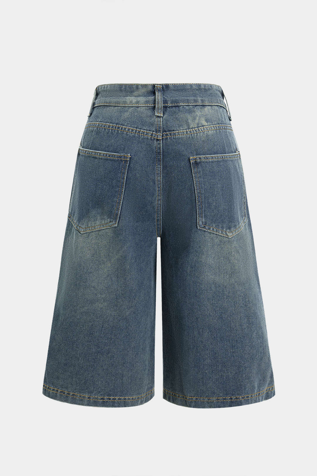 Denim Wide Leg Jorts - Weenar