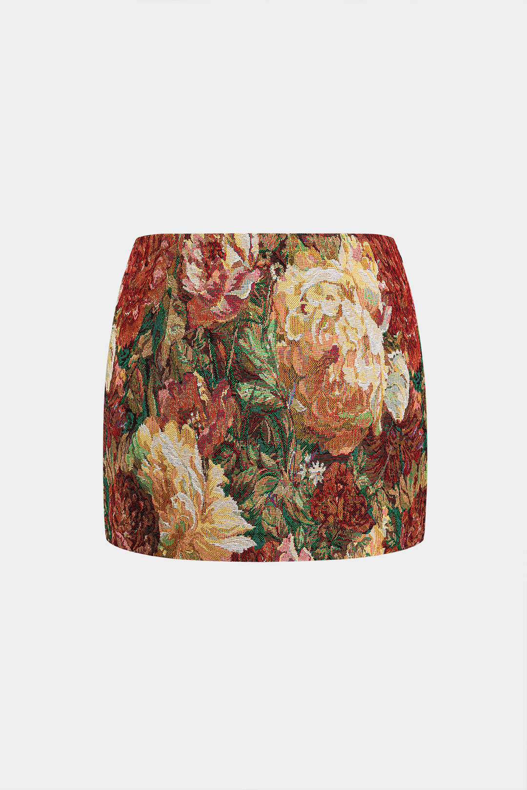 Jacquard Zipper Detail Mini Skirt - Weenar