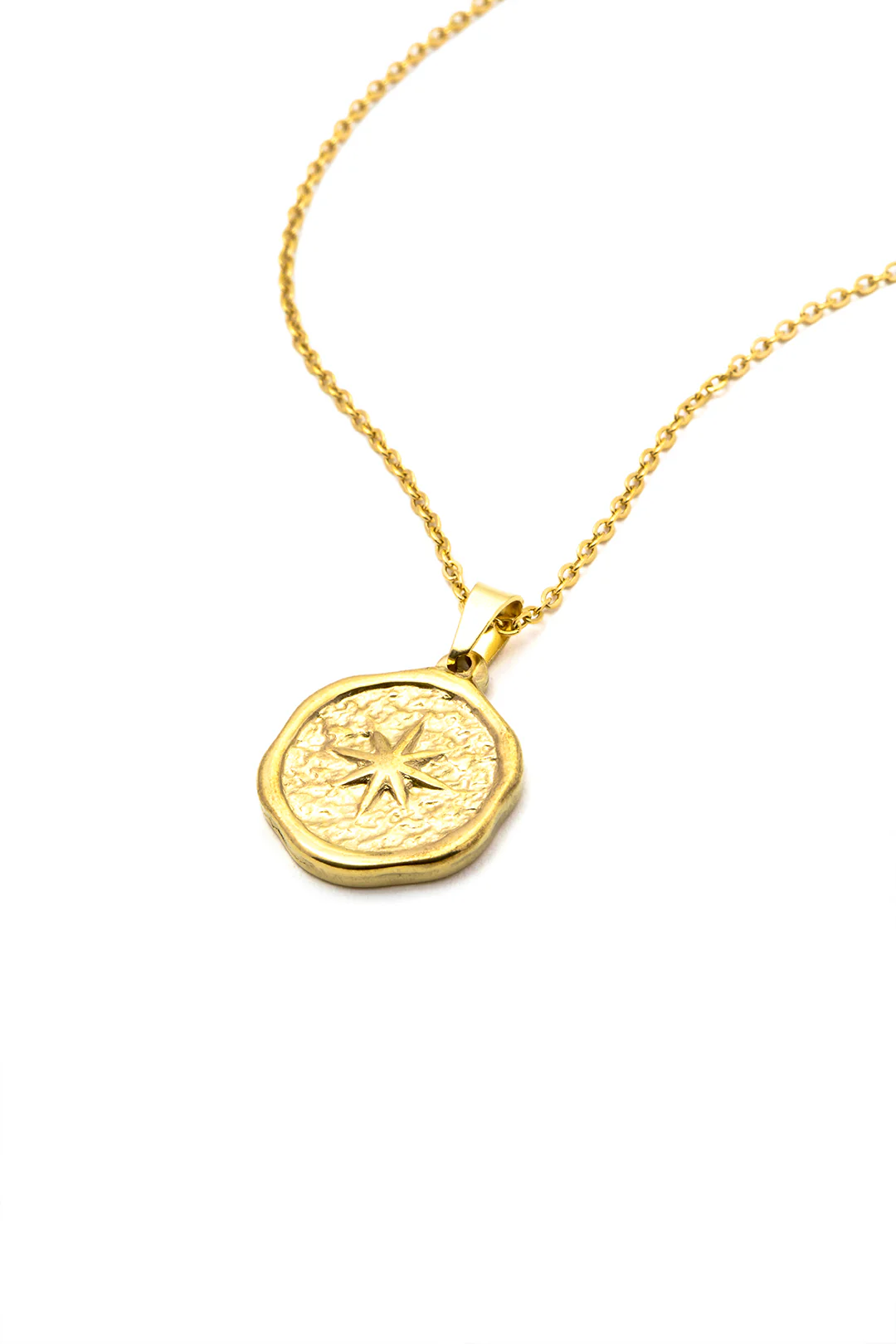 Alloy Star Moon Pendant Necklace - Weenar