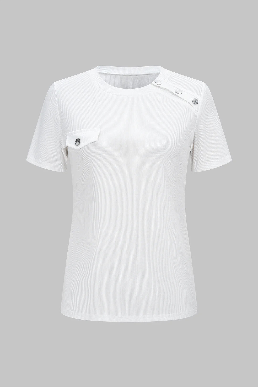 Round Neck Short Sleeve T-Shirt - Weenar