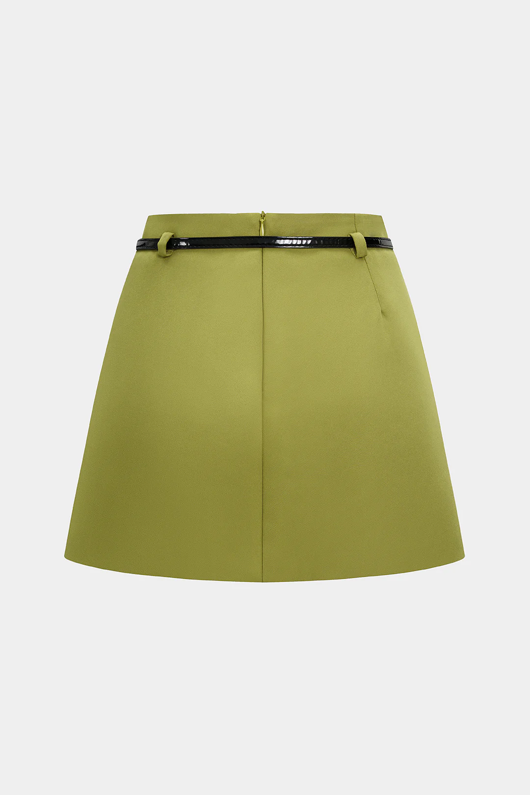 Belted A-Line Mini Skirt - Weenar