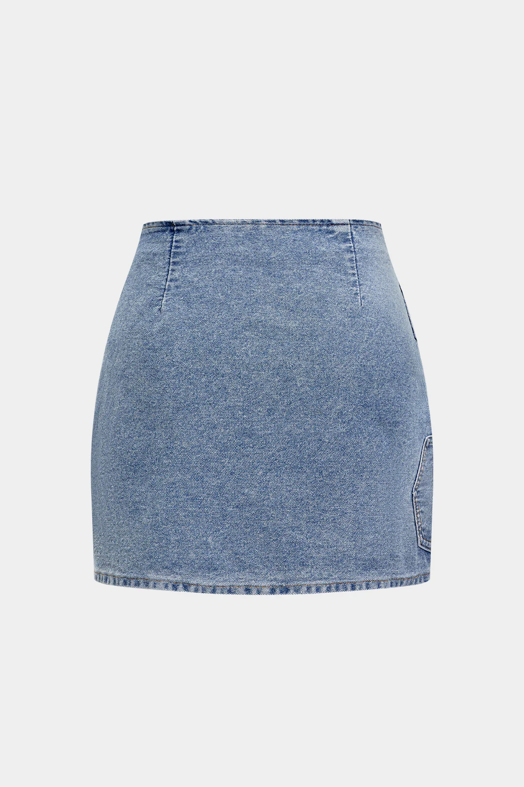 Denim Asymmetrical Design Skirt - Weenar