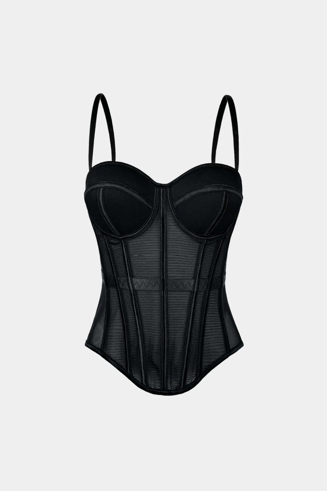 Mesh Bustier Corset Slip Cami Top - Weenar