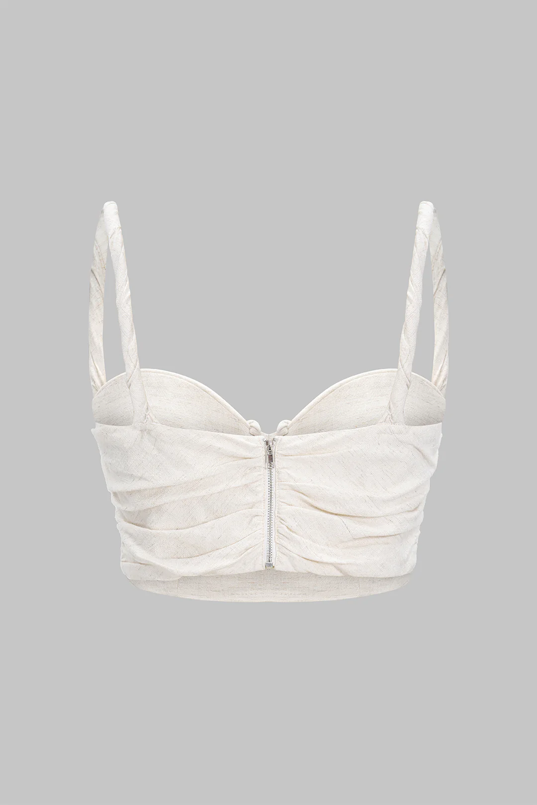 Linen Zipper Cami Top - Weenar