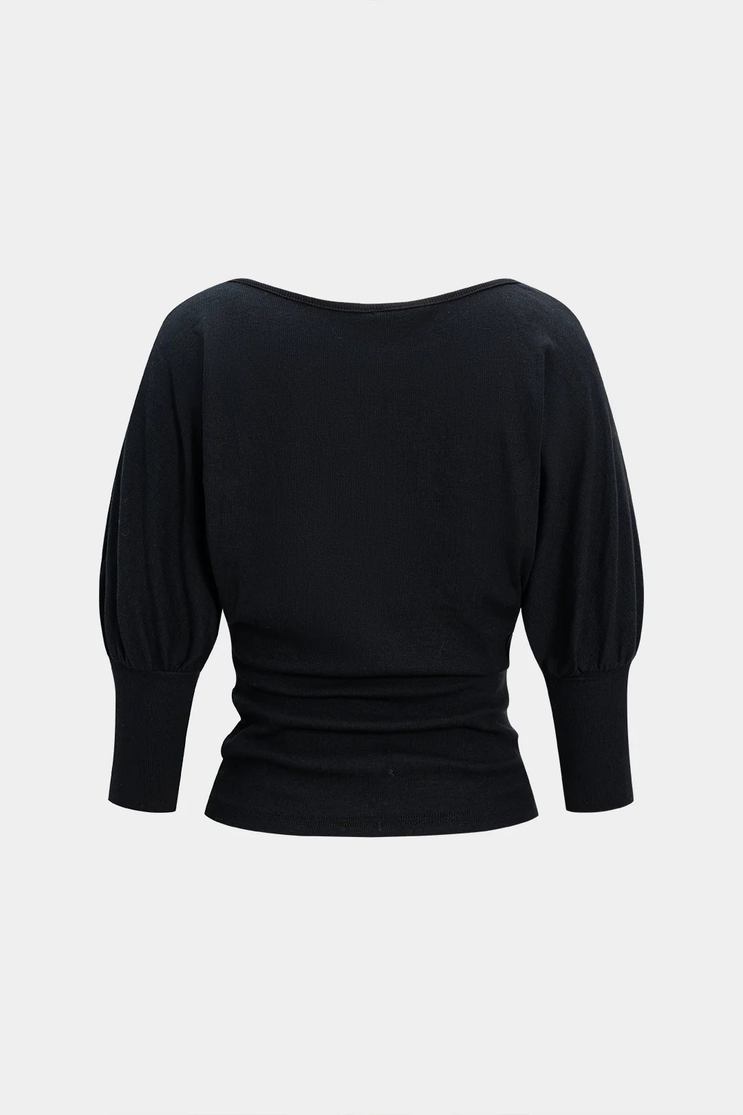 V-Neck Ruched Long-Sleeve Top - Weenar